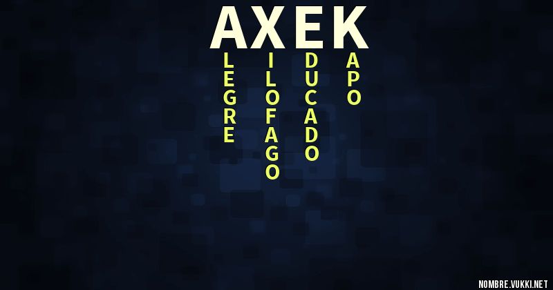 Acróstico axek