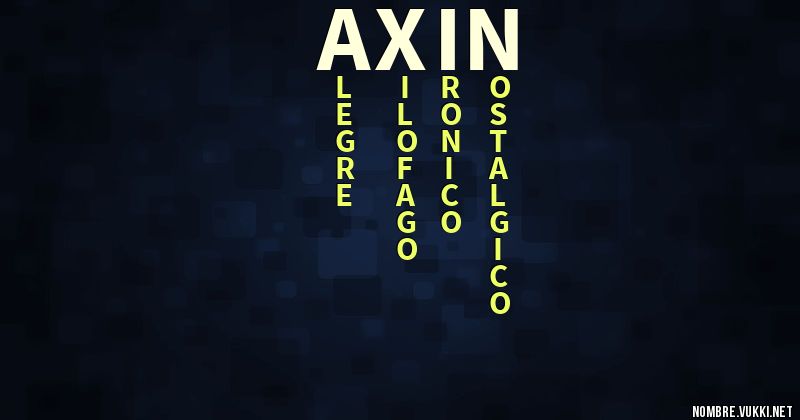 Acróstico axin