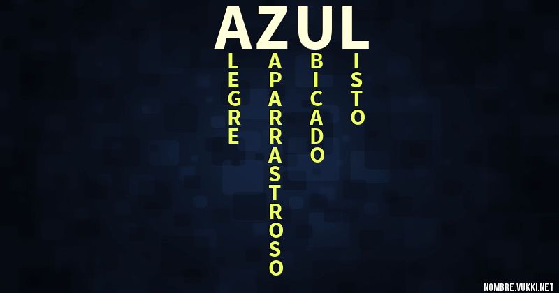 Acróstico azul