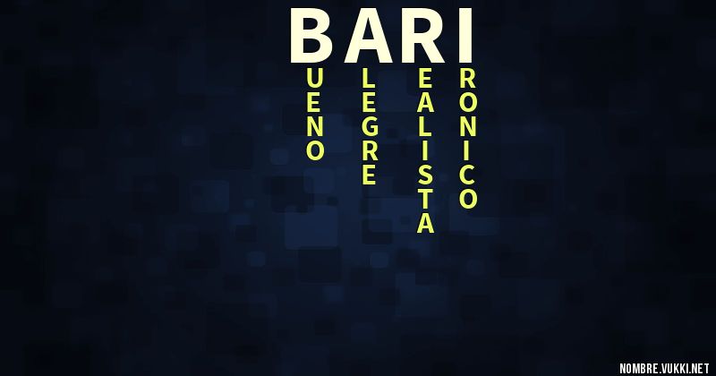 Acróstico bari