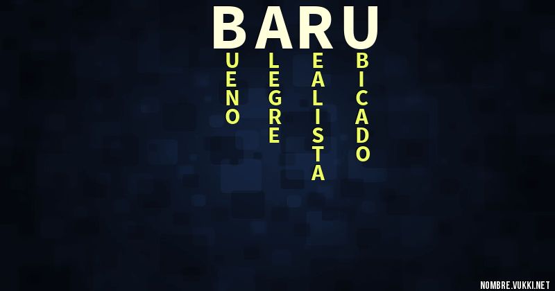Acróstico baru