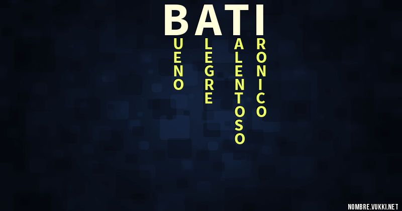 Acróstico bati