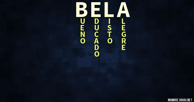 Acróstico bela
