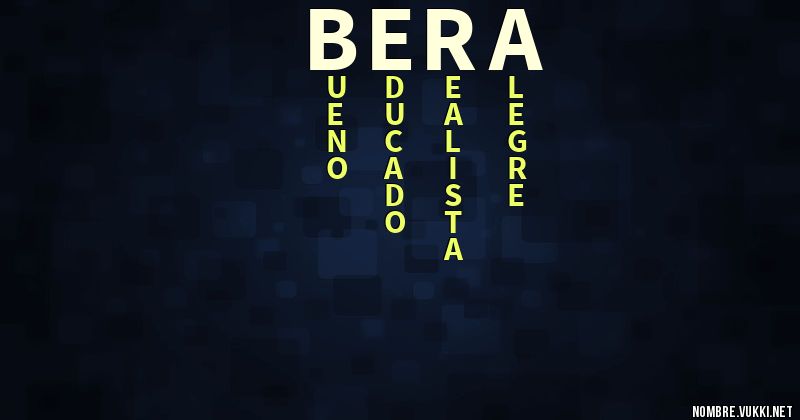 Acróstico bera