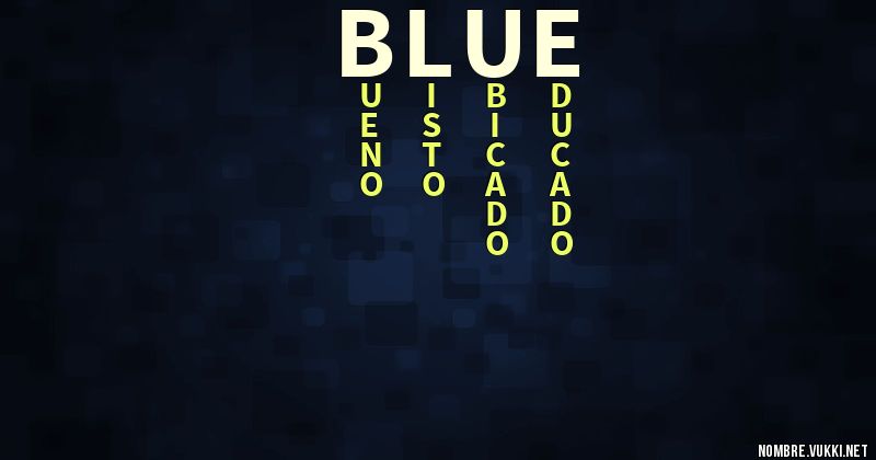 Acróstico blue