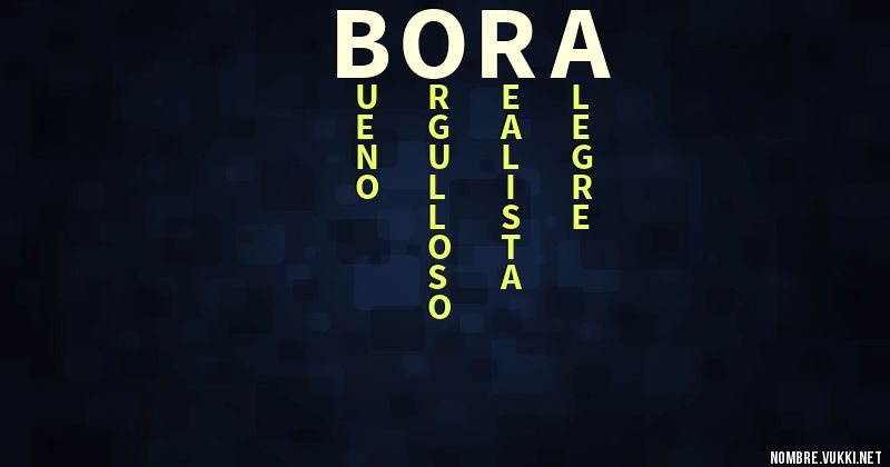 Acróstico bora