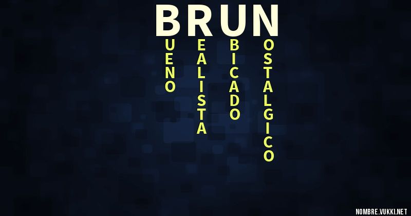 Acróstico brun