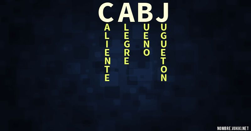 Acróstico cabj