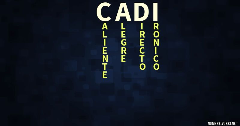 Acróstico cadi