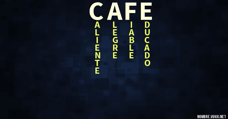 Acróstico cafe