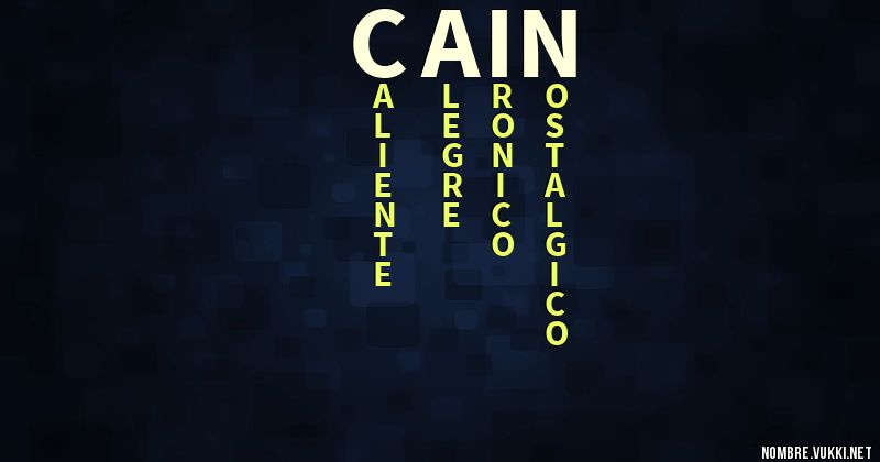 Acróstico cain