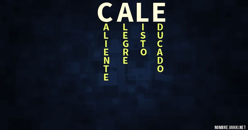 Acróstico cale