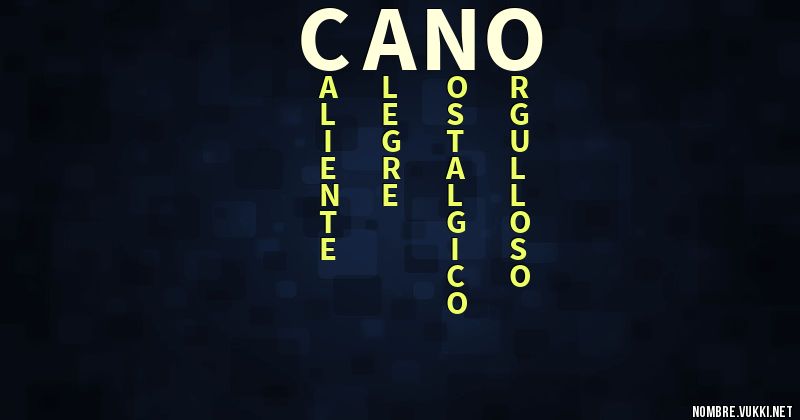 Acróstico cano