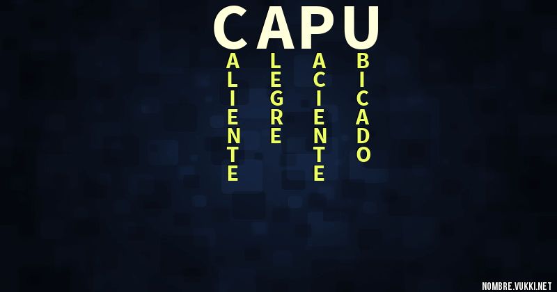 Acróstico capu