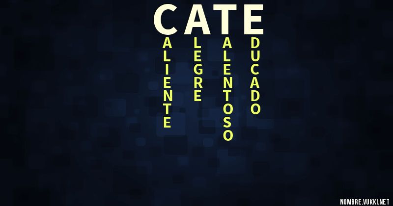Acróstico cate