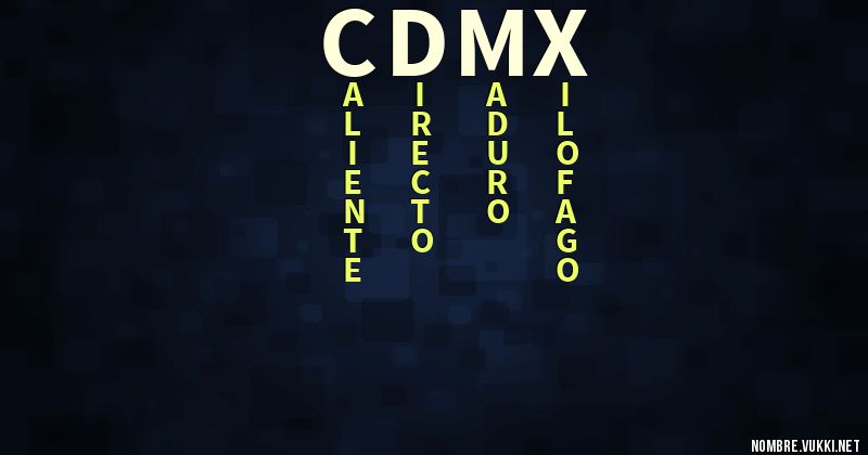 Acróstico cdmx