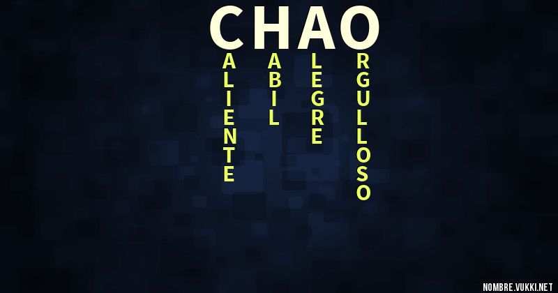 Acróstico chao