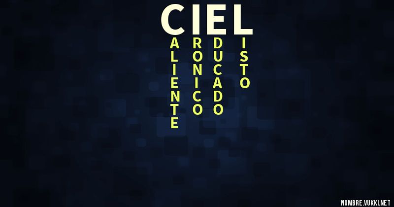 Acróstico ciel