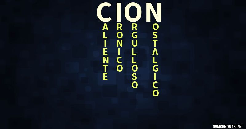 Acróstico cion
