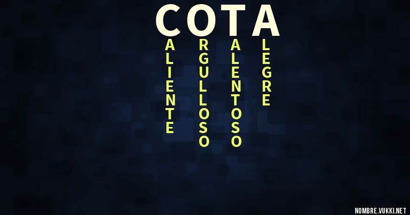 Acróstico cota