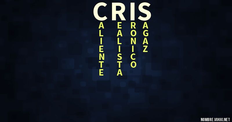 Acróstico cris