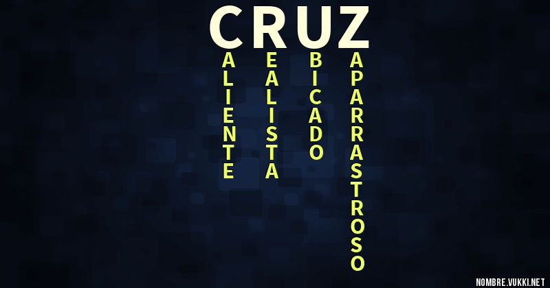 Acróstico cruz