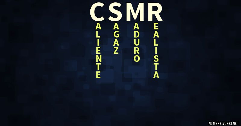 Acróstico csmr