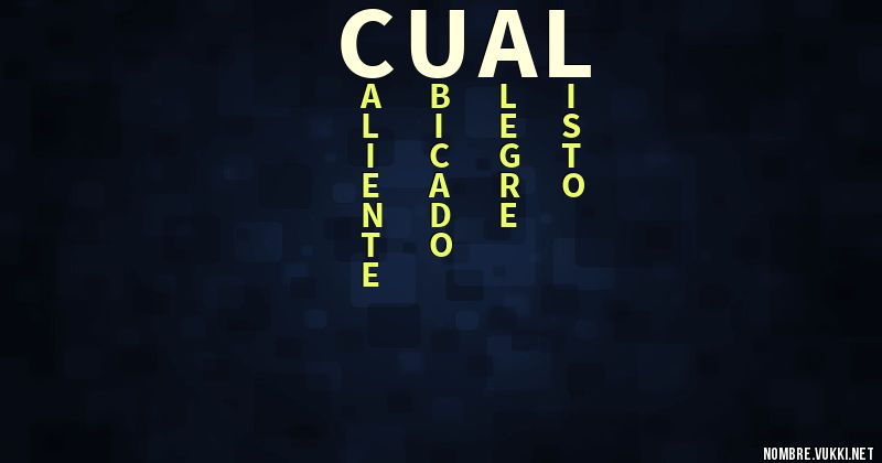 Acróstico cuál