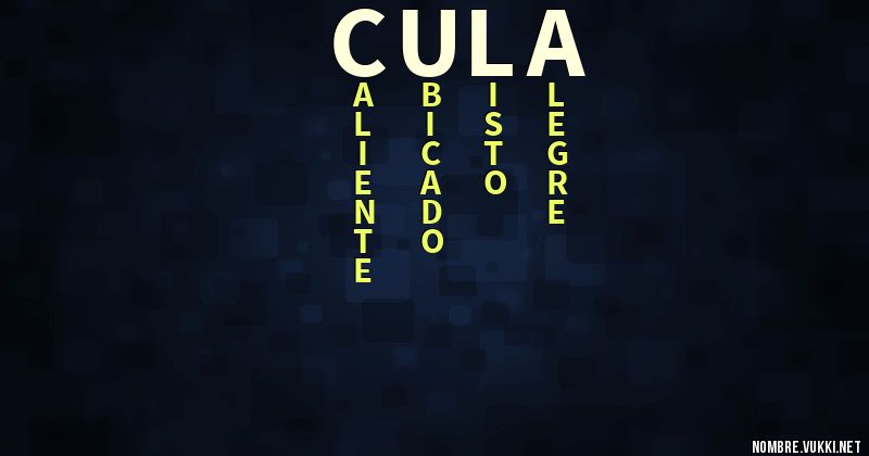 Acróstico cula