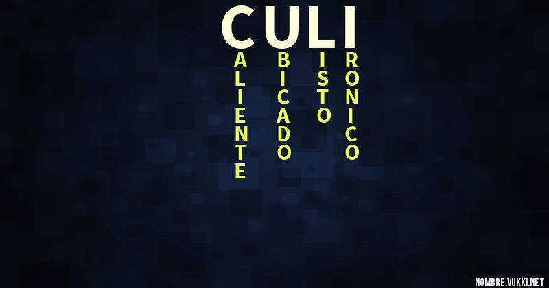 Acróstico culi