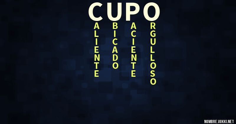 Acróstico cupo