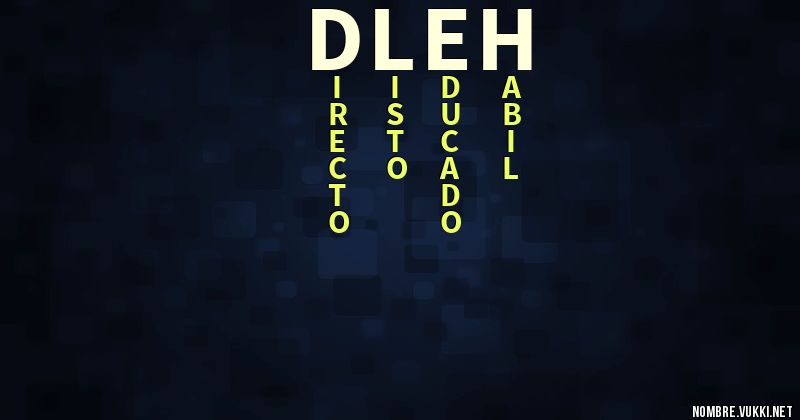 Acróstico d leh