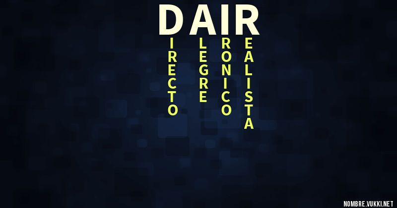 Acróstico dair