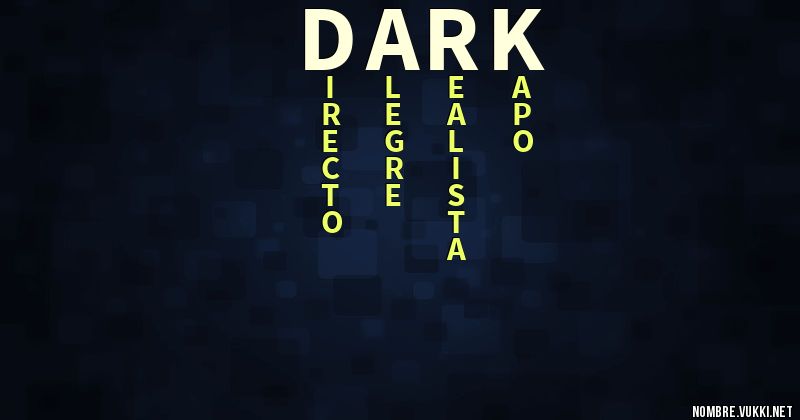 Acróstico dark