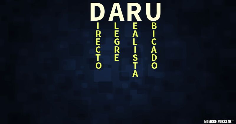 Acróstico daru