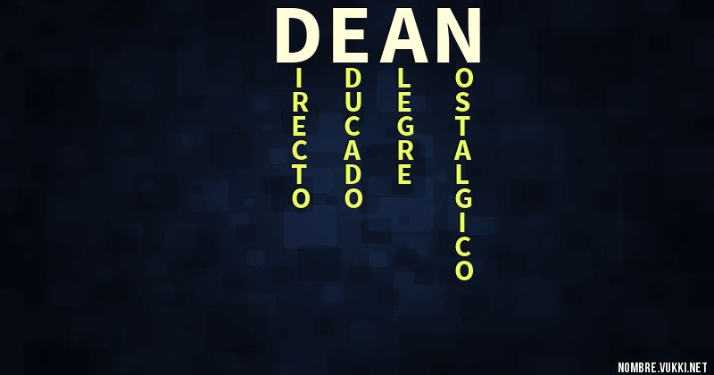 Acróstico deán