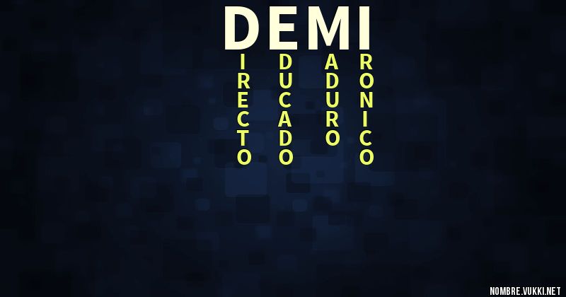 Acróstico demi