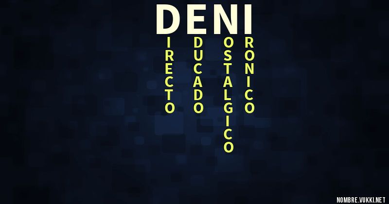 Acróstico deni