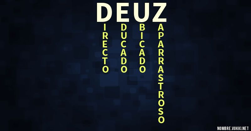 Acróstico deuz