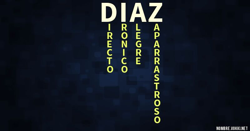 Acróstico diaz