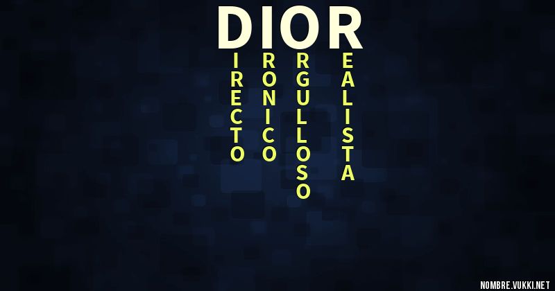 Acróstico dior