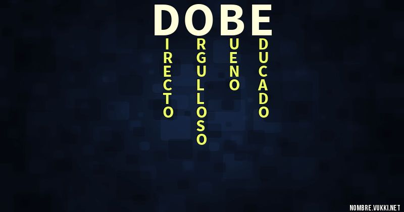Acróstico dobe