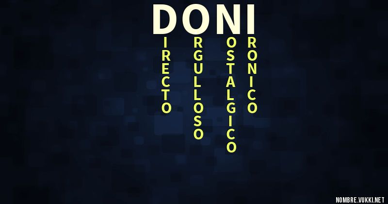 Acróstico doni