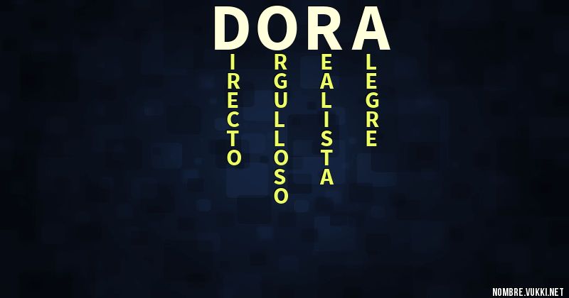 Acróstico dora