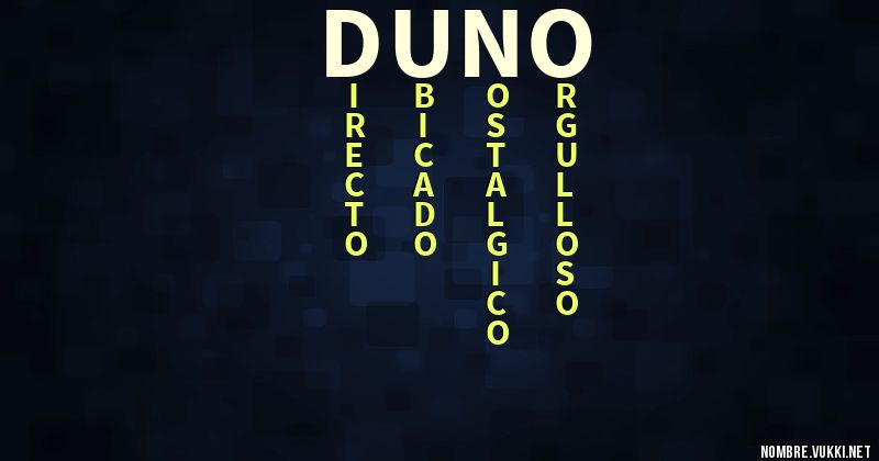 Acróstico duno