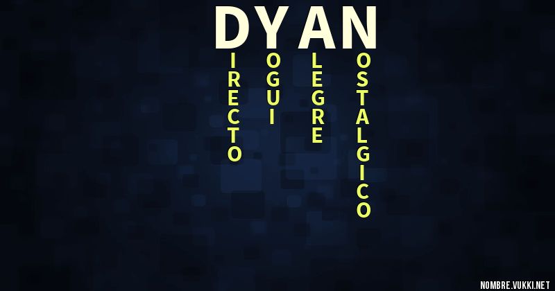 Acróstico dyan