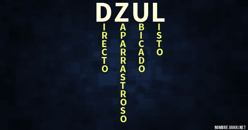 Acróstico dzul