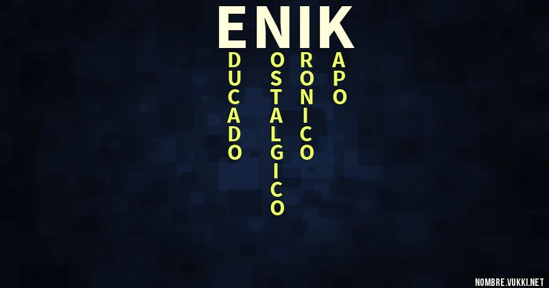 Acróstico eÑik