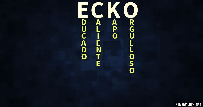 Acróstico ecko