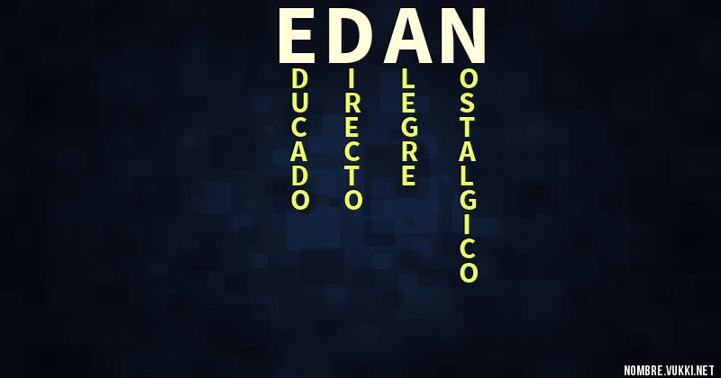 Acróstico edan